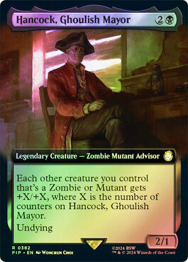 Hancock, Ghoulish Mayor (pip) (382) / Extended Art Foil