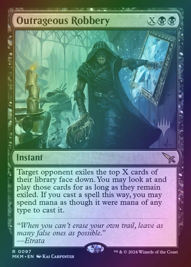 Outrageous Robbery (PMKM) (97p) / Foil