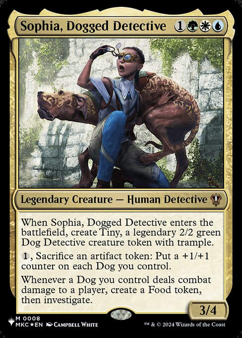 Sophia, Dogged Detective (PLST) (MKC-8)