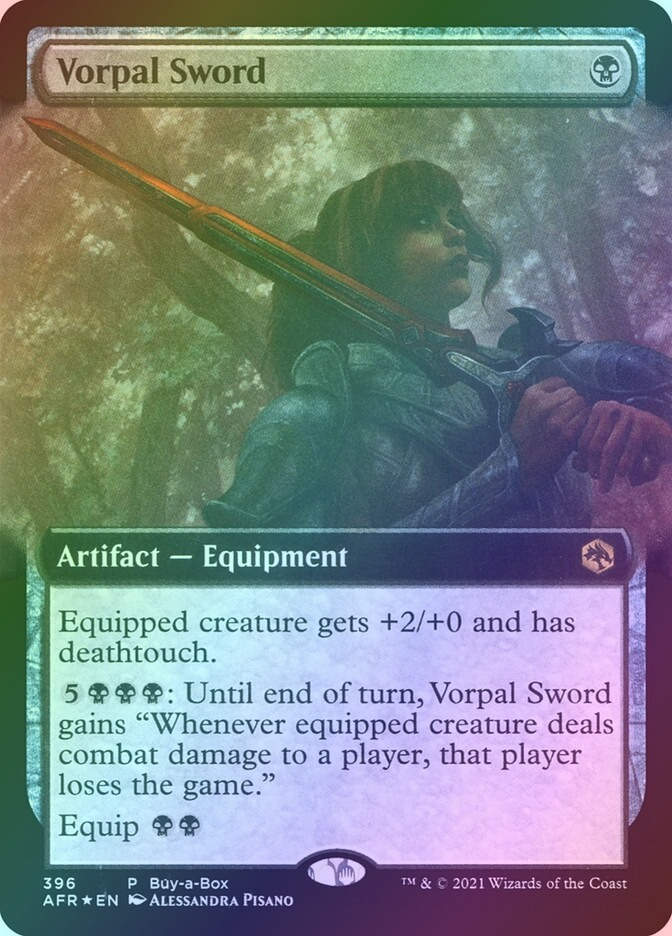 Vorpal Sword (AFR) (396) / Extended Art / Foil