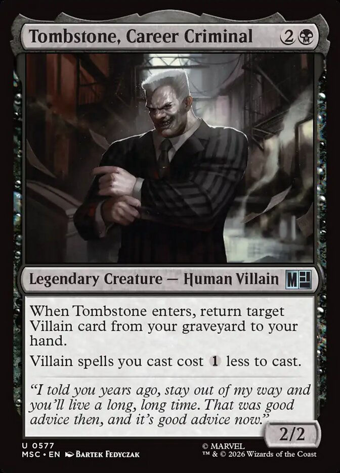 Tombstone, Career Criminal (MSC) (577)