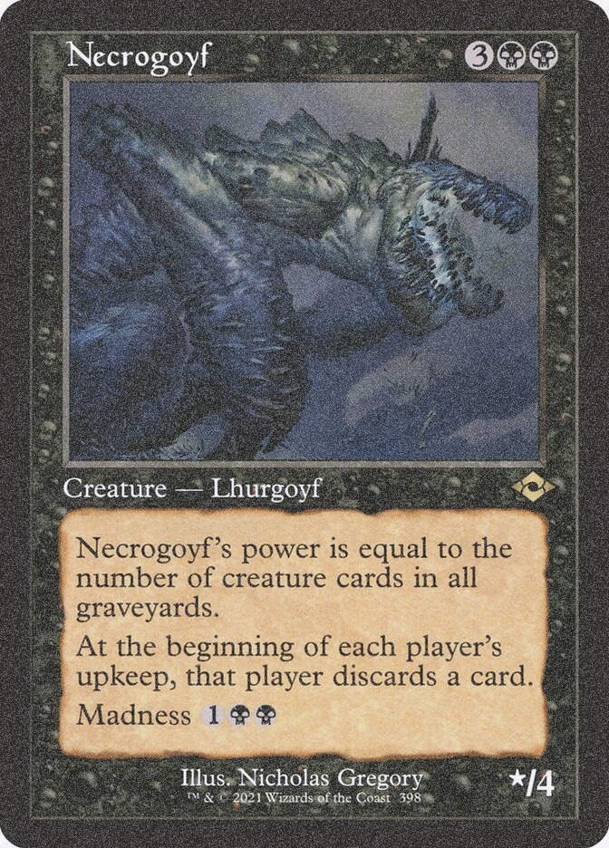 Necrogoyf (MH2) (398) / Foil Etched