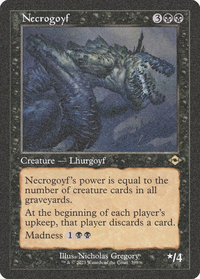 Necrogoyf (MH2) (398) / Foil Etched
