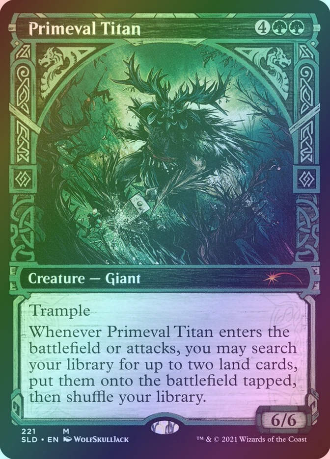 Primeval Titan (SLD) (221) / Showcase / Foil
