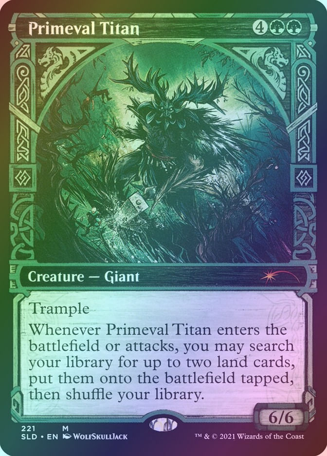 Primeval Titan (SLD) (221) / Showcase / Foil