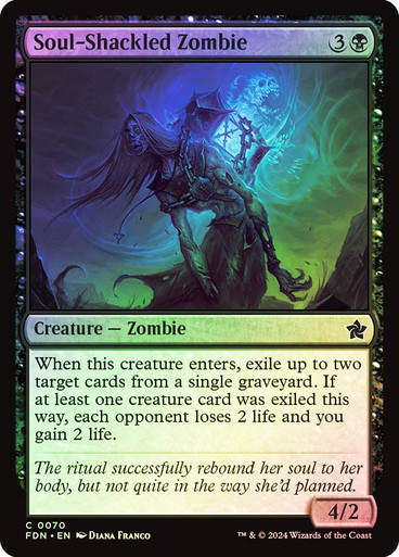 Soul-Shackled Zombie (FDN) (70) / Foil