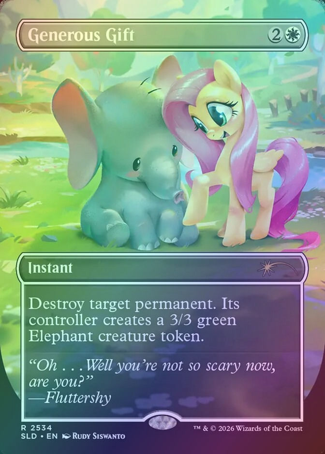 Generous Gift (SLD) (2534) / Borderless / Foil