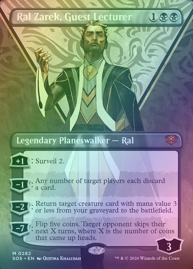 Ral Zarek, Guest Lecturer (SOS) (282) / Borderless / Foil