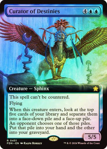 Curator of Destinies (FDN) (451) / Foil / Extended Art