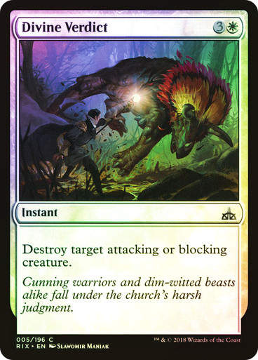 Divine Verdict (RIX) (5) / Foil
