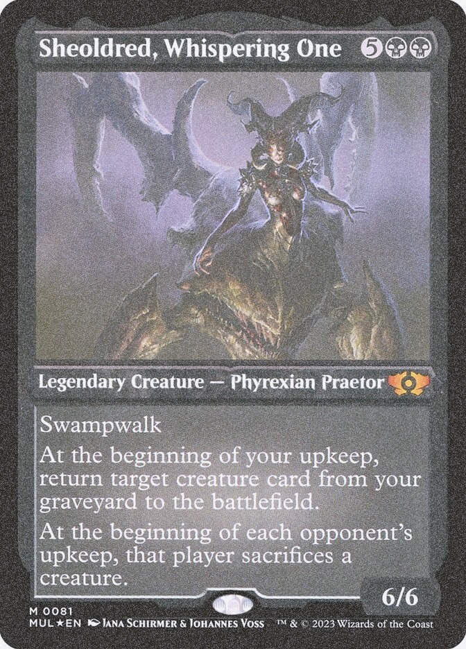 Sheoldred, Whispering One (MUL) (81) / Foil Etched