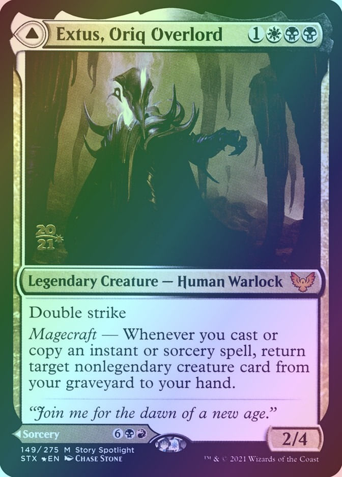 Extus, Oriq Overlord // Awaken the Blood Avatar (PSTX) (149s) / Foil — cara 1 de 2