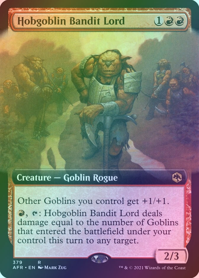 Hobgoblin Bandit Lord (AFR) (379) / Extended Art / Foil