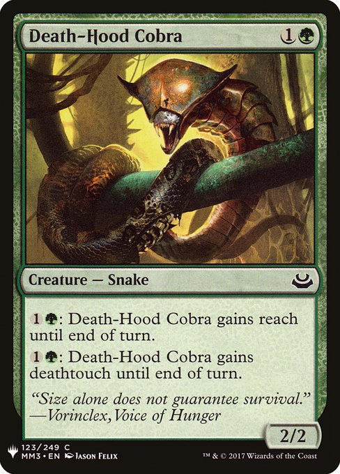 Death-Hood Cobra (PLST) (MM3-123)