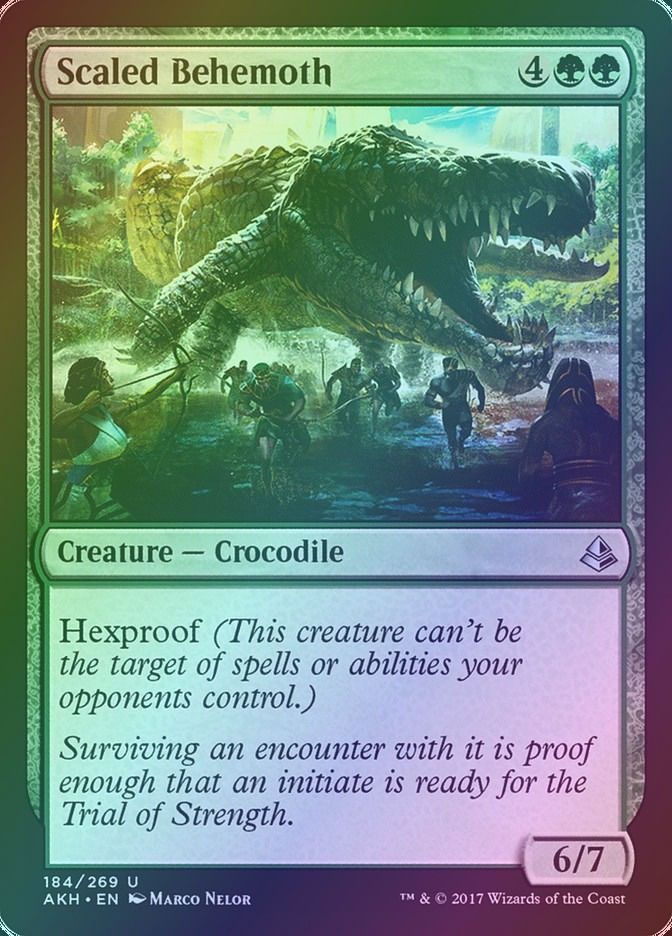 Scaled Behemoth (AKH) (184) / Foil