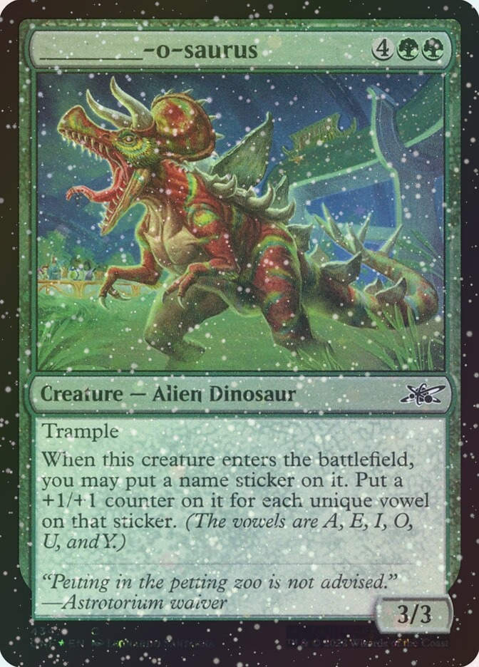 _____-o-saurus (UNF) (434) / Galaxy Foil