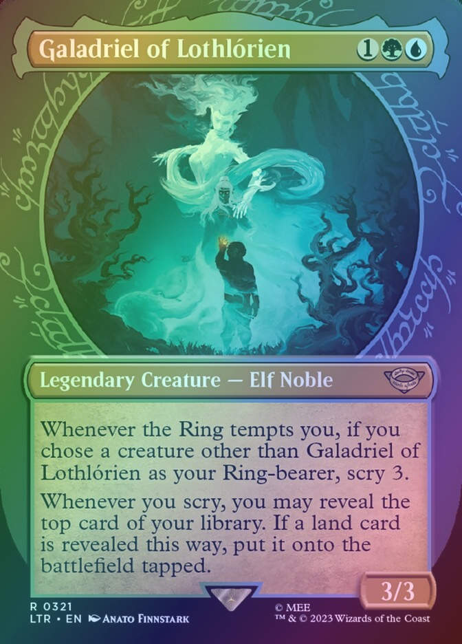Galadriel of Lothlórien (LTR) (321) / Borderless / Showcase / Foil