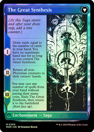 Jin-Gitaxias // The Great Synthesis (mom_294) / Showcase / Foil — cara 2 de 2
