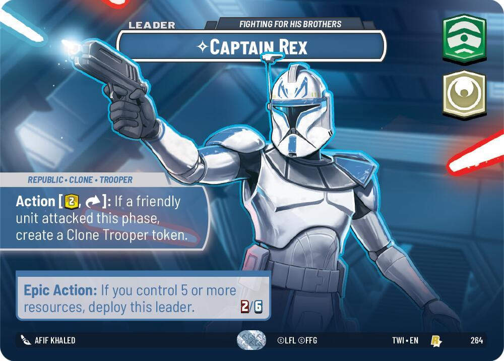 Captain Rex - Fighting For His Brothers (Showcase) (TWI) (264) / Foil