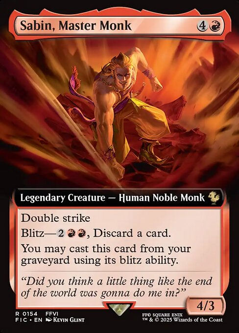 Sabin, Master Monk (FIC) (154) / Extended Art