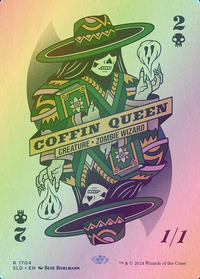 Coffin Queen (SLD) (1704) / Borderless / Rainbow Foil