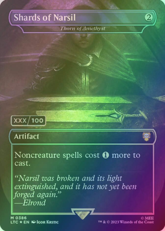 Thorn of Amethyst (LTC) (386z) / Borderless / Serialized