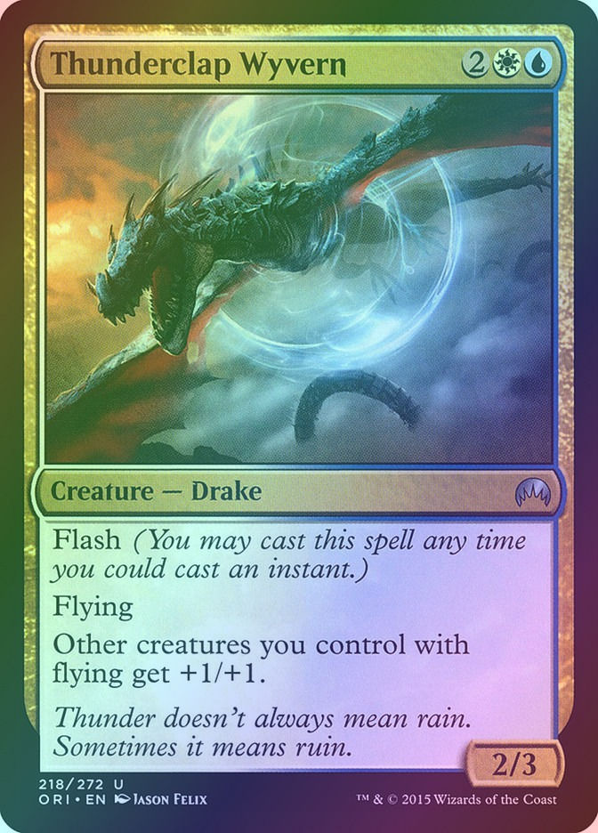 Thunderclap Wyvern (ORI) (218) / Foil