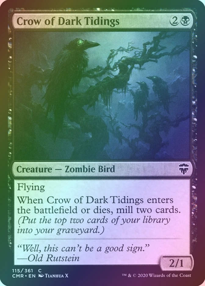 Crow of Dark Tidings (CMR) (115) / Foil