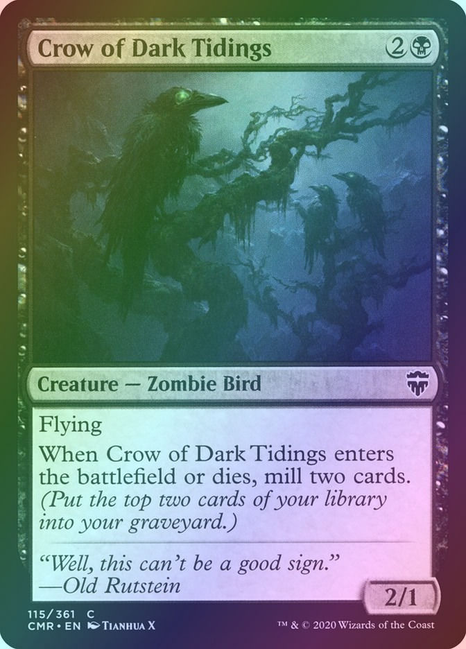 Crow of Dark Tidings (CMR) (115) / Foil