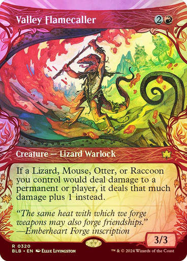 Valley Flamecaller (blb) (320) / Showcase Foil