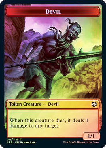 Token (Devil // Mordenkainen Emblem) (TAFR) / Foil