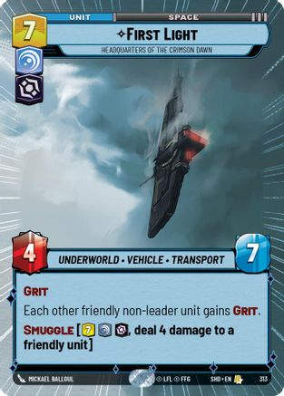 First Light - Headquarters of the Crimson Dawn (Hyperspace) (SHD_#313) / Foil