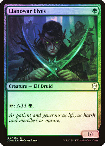 Llanowar Elves (DOM) (168) / Foil