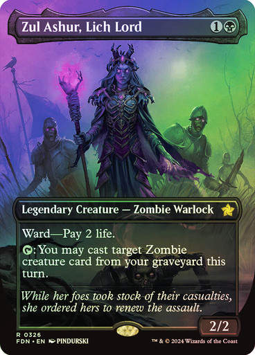 Zul Ashur, Lich Lord (FDN) (326) / Foil / Borderless