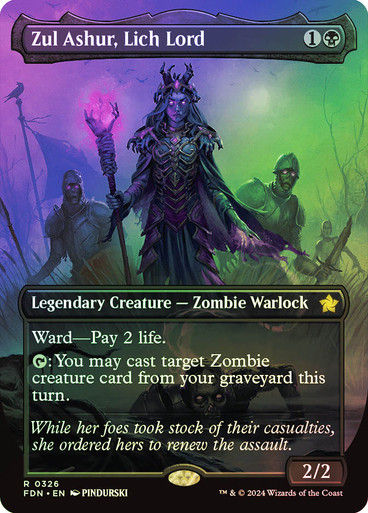 Zul Ashur, Lich Lord (FDN) (326) / Foil / Borderless
