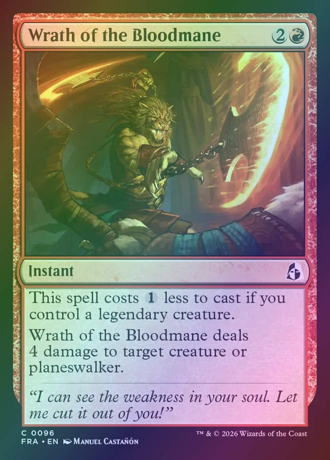 Wrath of the Bloodmane (FRA) (96) / Foil