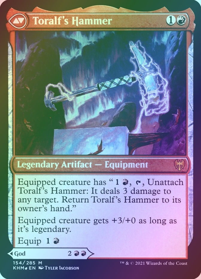 Toralf, God of Fury // Toralf's Hammer (PKHM) (154s) / Foil — cara 2 de 2