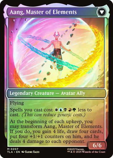 Avatar Aang // Aang, Master of Elements (TLA) (207) / Foil — cara 2 de 2