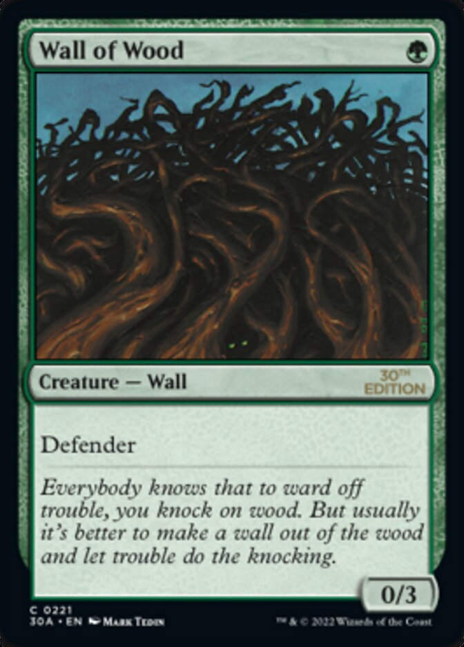 Wall of Wood (30a)