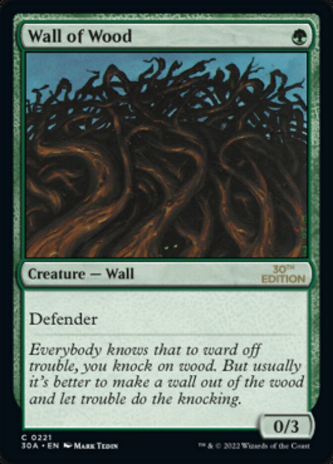 Wall of Wood (30a)