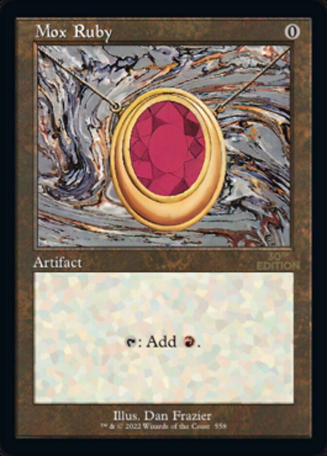 Mox Ruby (30a) / Retro Frame
