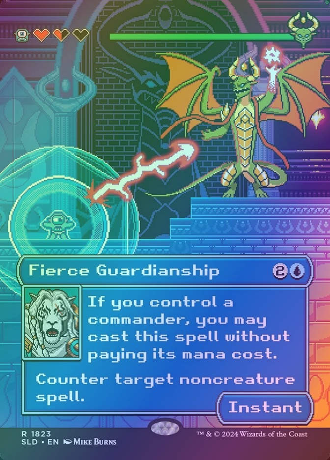 Fierce Guardianship (SLD) (1823) / Borderless / Rainbow Foil