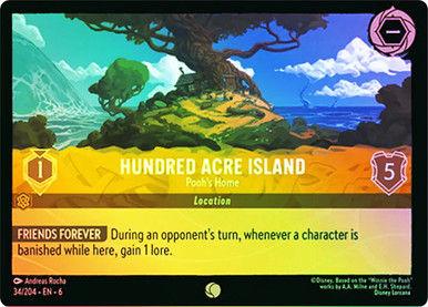 Hundred Acre Island - Pooh's Home (LOR_AZU) / Foil