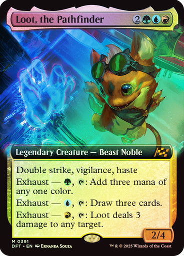 Loot, the Pathfinder (DFT) (391) / Foil / Extended Art