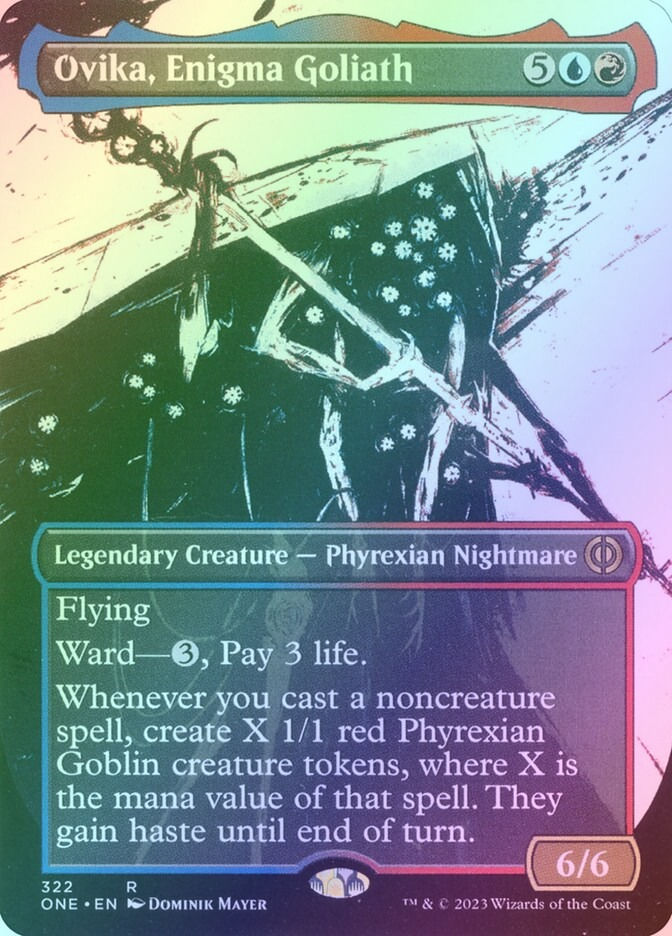 Ovika, Enigma Goliath (ONE) (322) / Borderless / Showcase / Foil