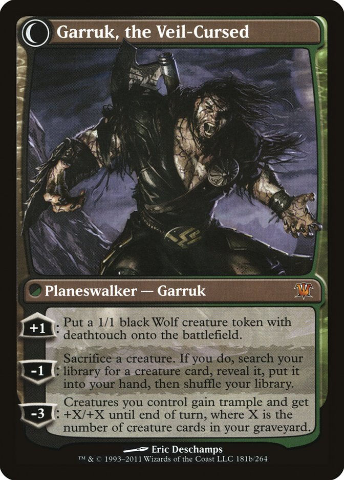 Garruk Relentless // Garruk, the Veil-Cursed (ISD) (181) — cara 2 de 2
