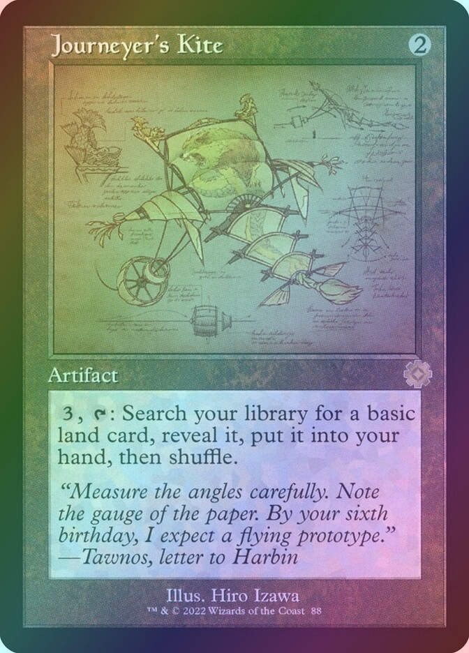 Journeyer's Kite (BRR) (88) / Foil / Schematic