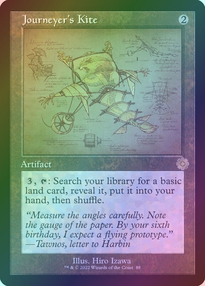 Journeyer's Kite (BRR) (88) / Foil / Schematic