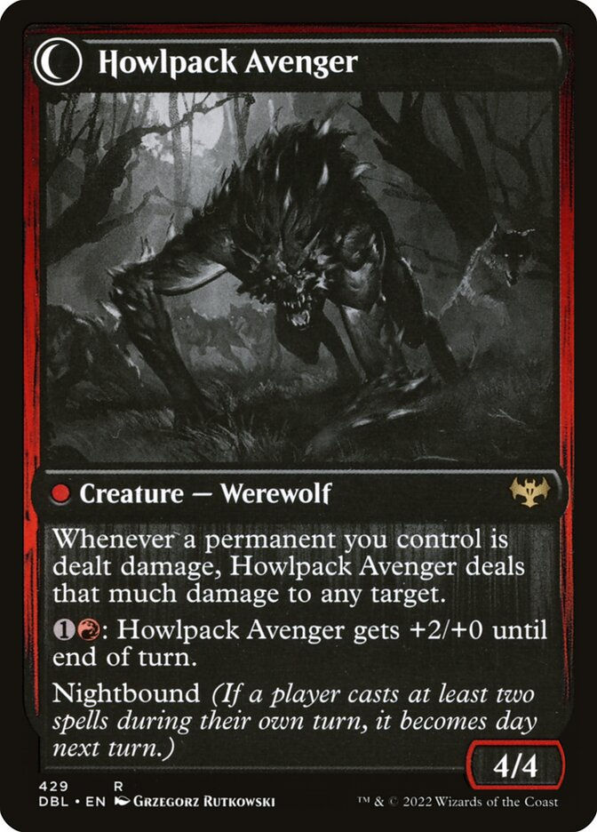Ill-Tempered Loner // Howlpack Avenger (DBL) (429) — cara 2 de 2