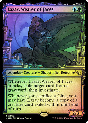 Lazav, Wearer of Faces (mkm) (318) / Showcase Foil
